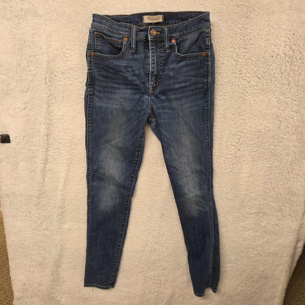 Madewell 10 High Rise Skinny Jeans Dark Wash Women's Size‎ 28
